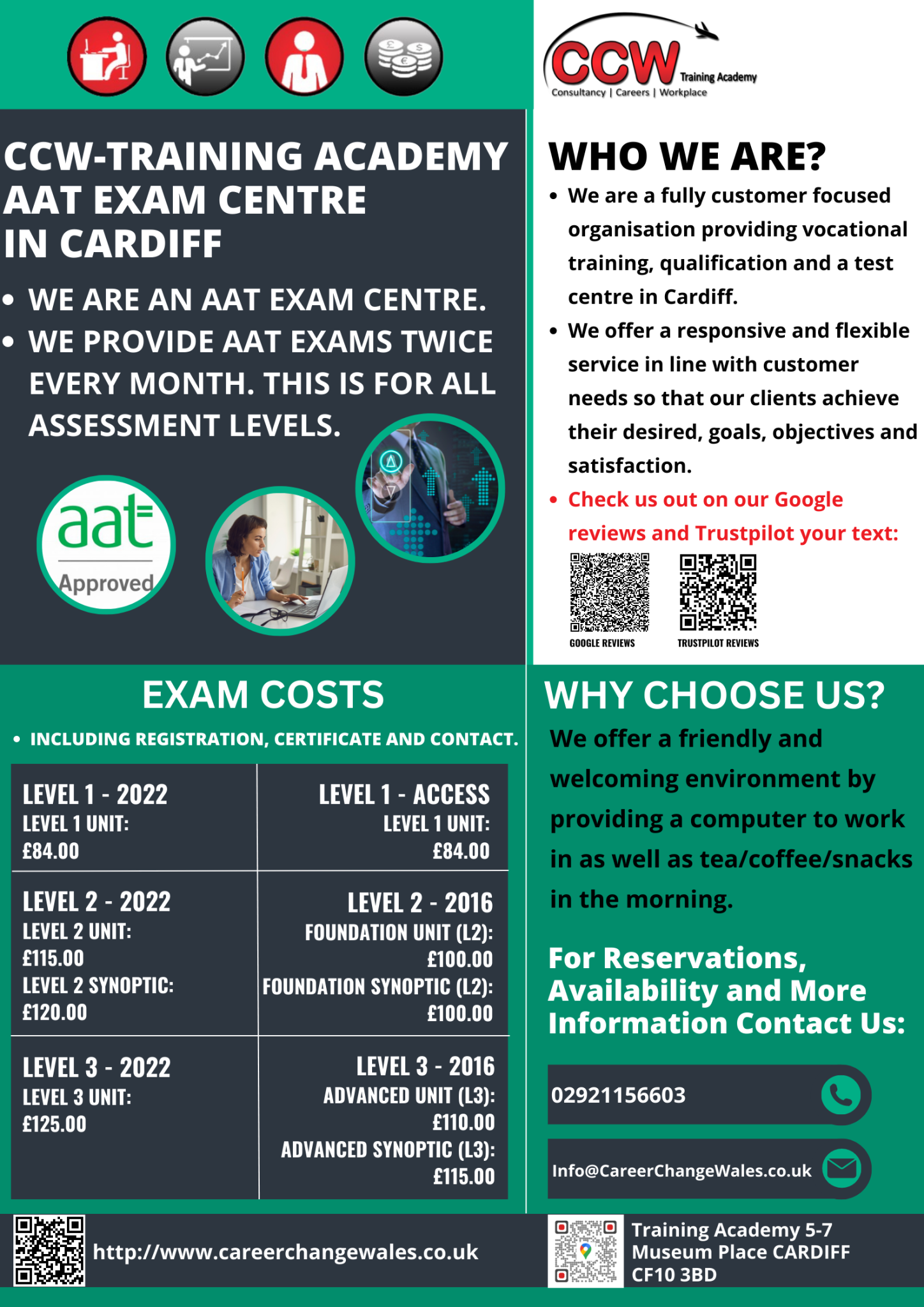 AAT exam centre 2023 CCWTraining Academy