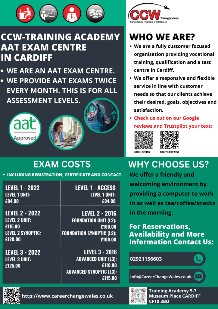 AAT Exam centre flyer